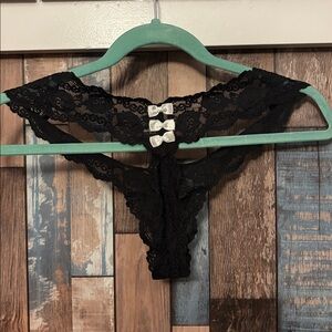 Jezebel Black Lace with White Accents